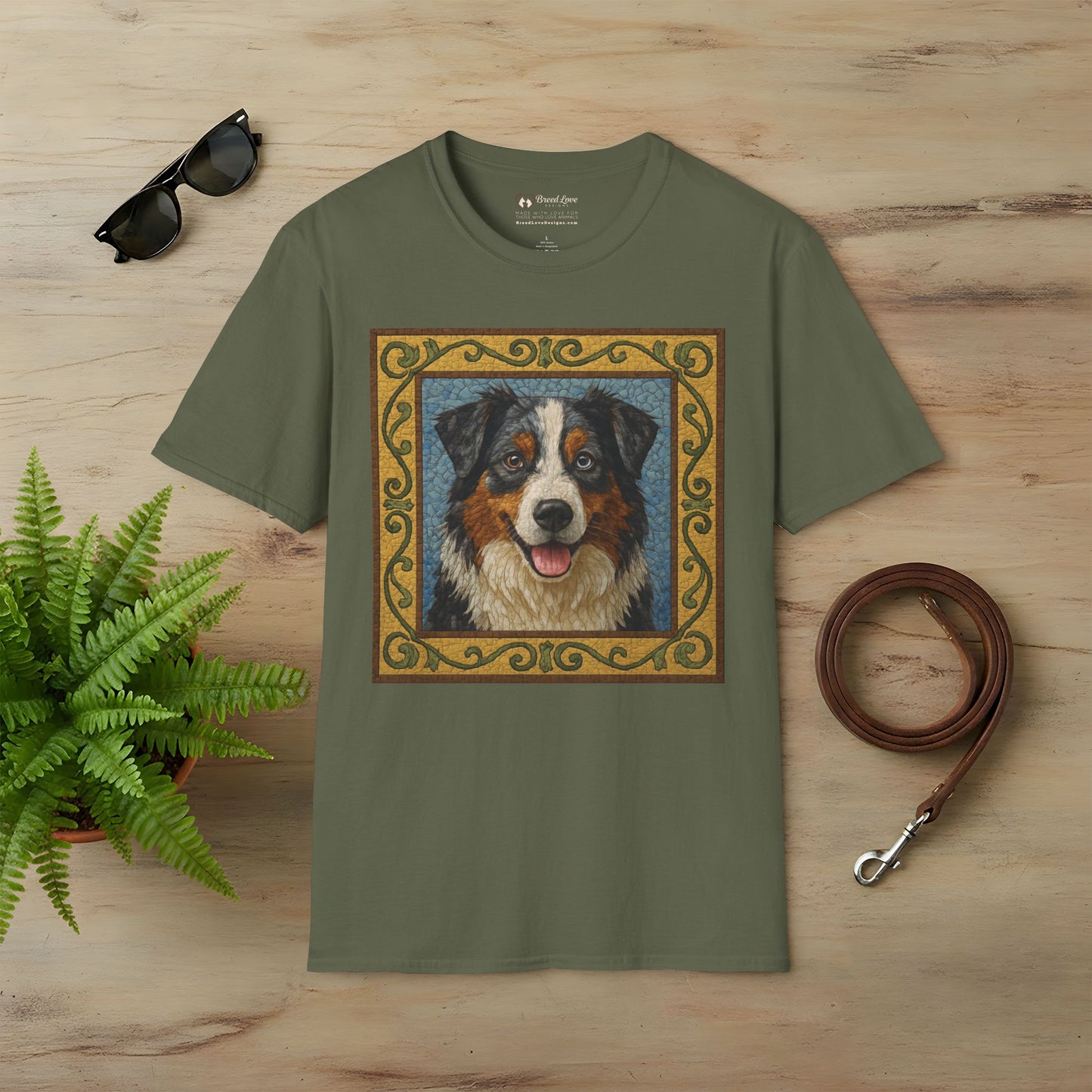 Australian Shepherd Mosaic T-Shirt