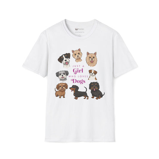Just a Girl Who Loves Dogs T-Shirt