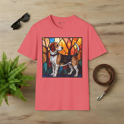 Stained Glass Beagle T-Shirt