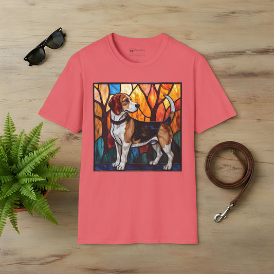 Stained Glass Beagle T-Shirt