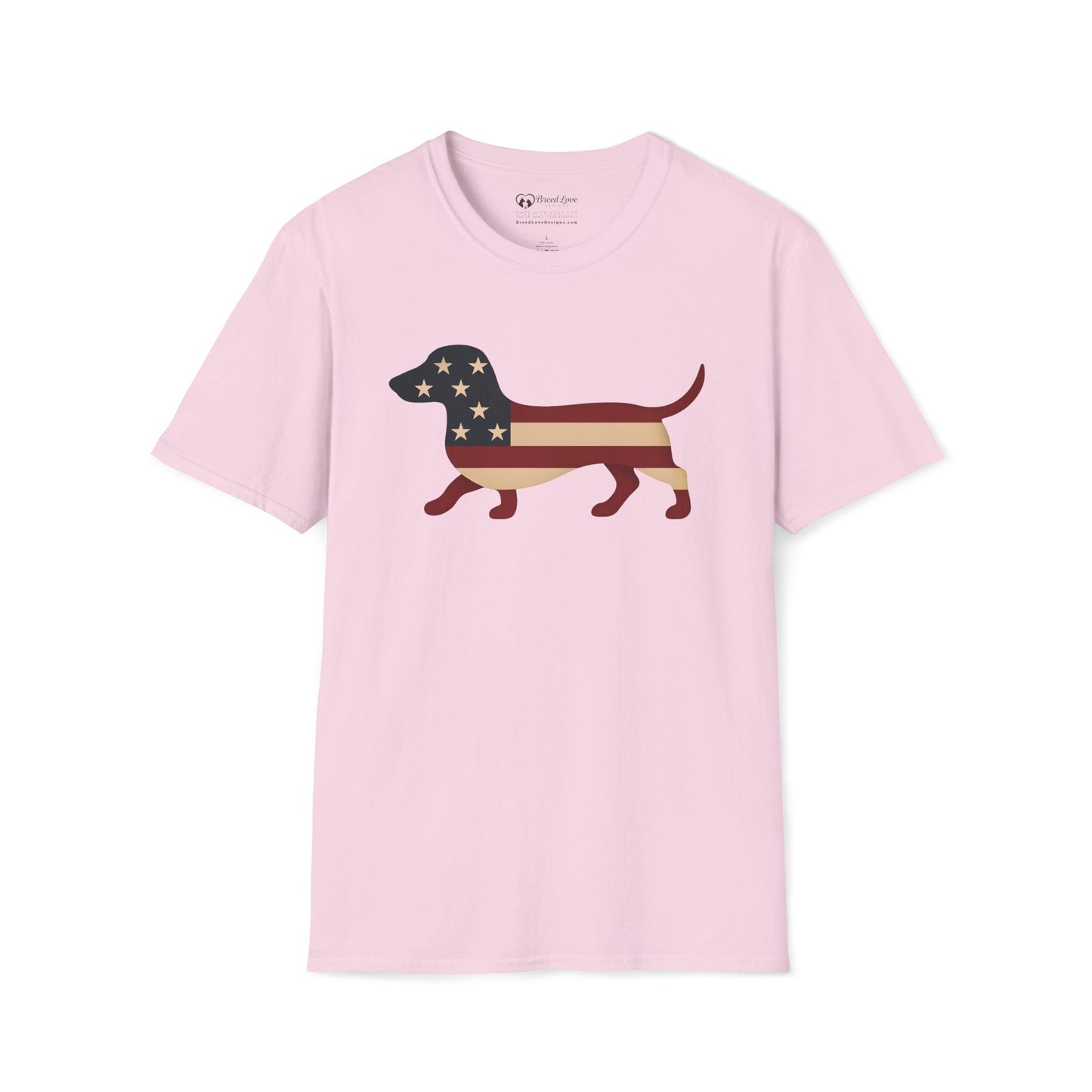 American Flag Dachshund T-Shirt