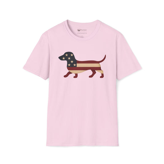 American Flag Dachshund T-Shirt