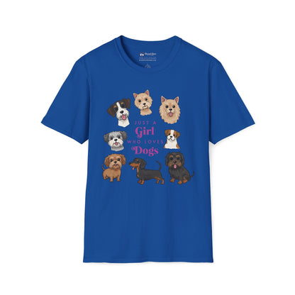 Just a Girl Who Loves Dogs T-Shirt