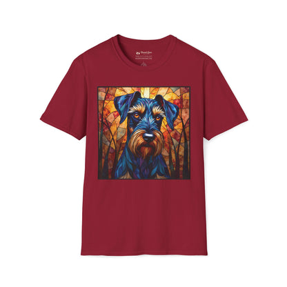 Stained Glass Schnauzer T-Shirt
