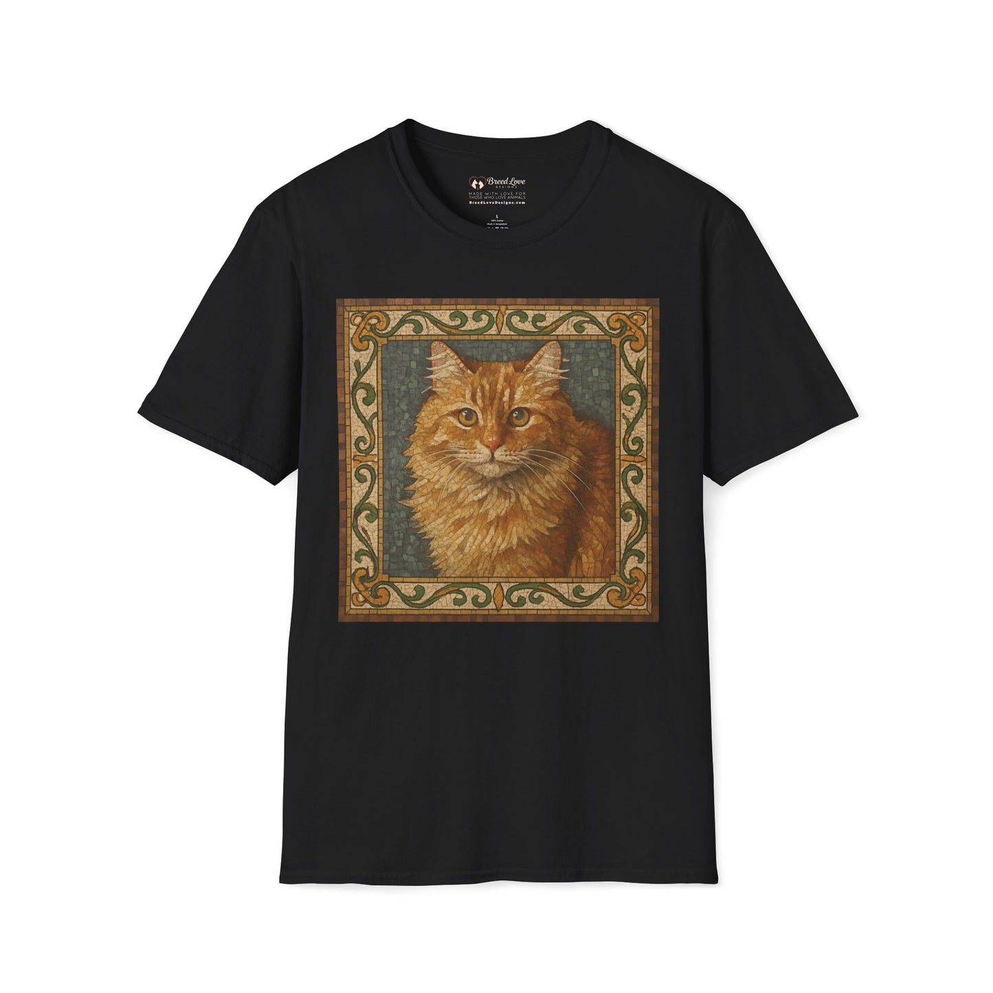 Orange House Cat Mosaic T-Shirt