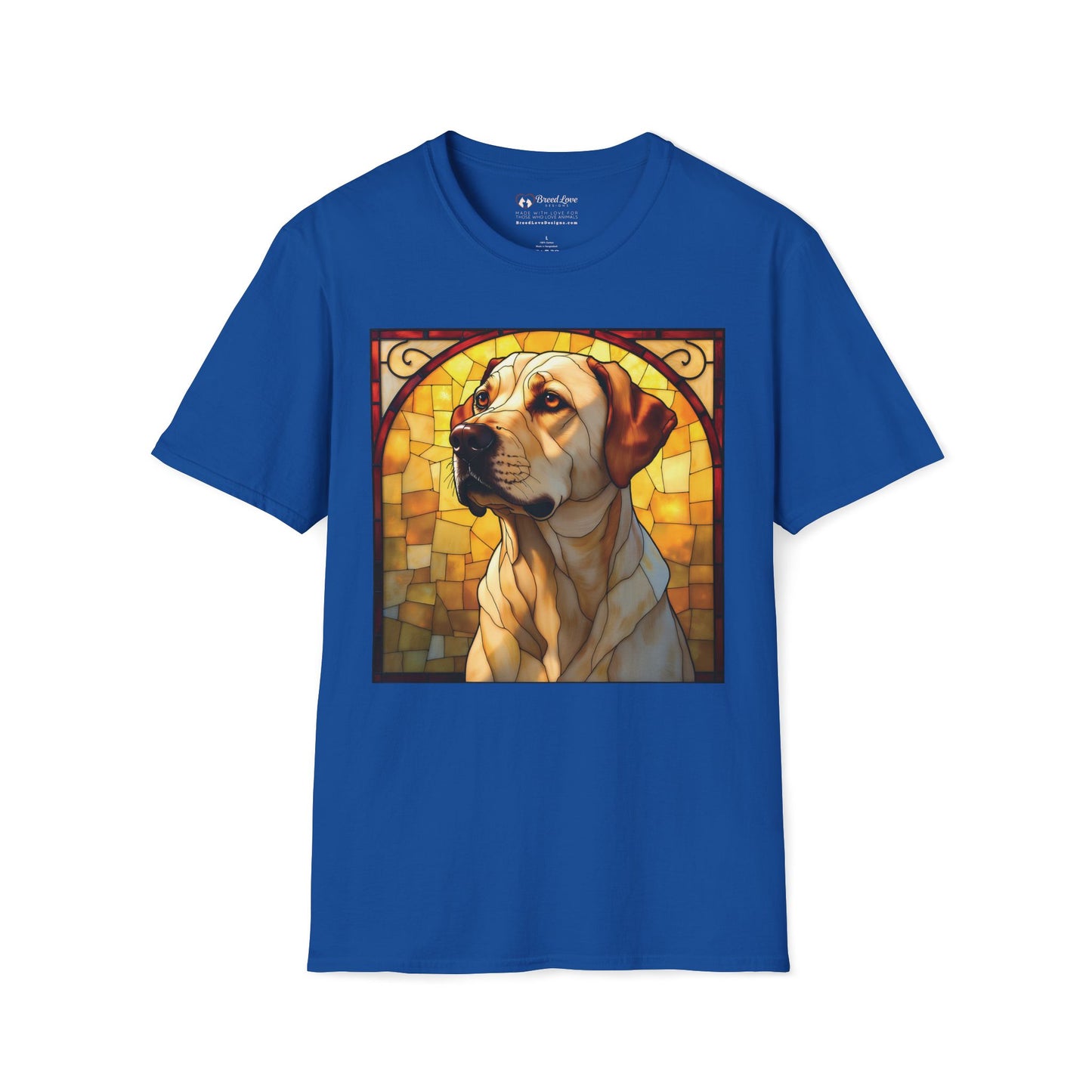 Stained Glass Yellow Lab T-Shirt