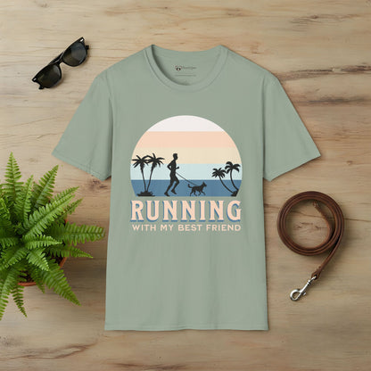 Running With My Best Friend - Male T-Shirt