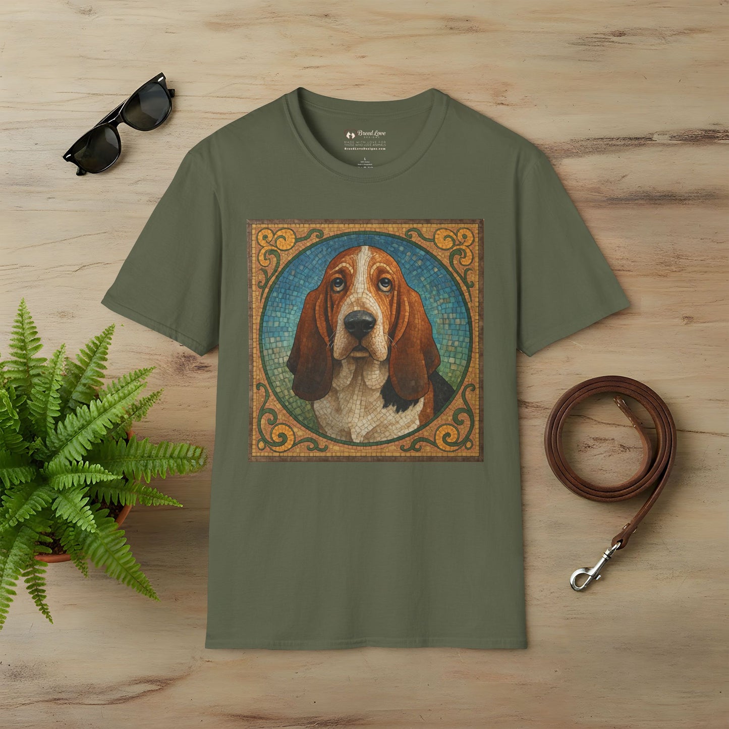 Basset Hound Mosaic T-Shirt