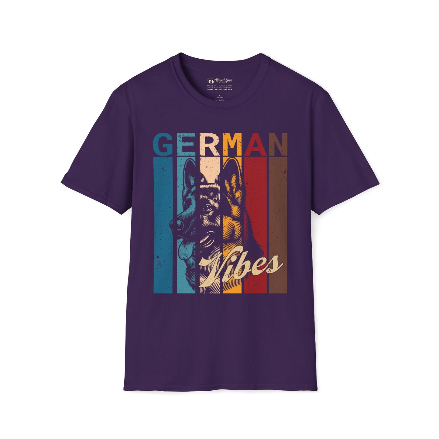 Retro German Shepherd Vibes T-Shirt