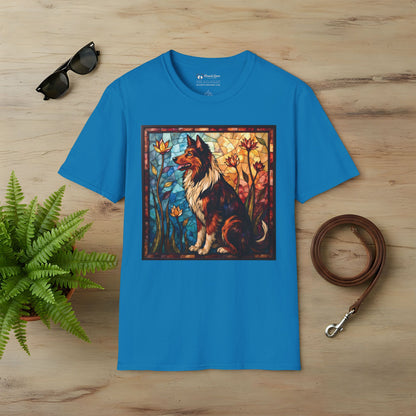 Stained Glass Collie T-Shirt