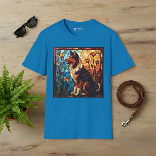 Stained Glass Collie T-Shirt