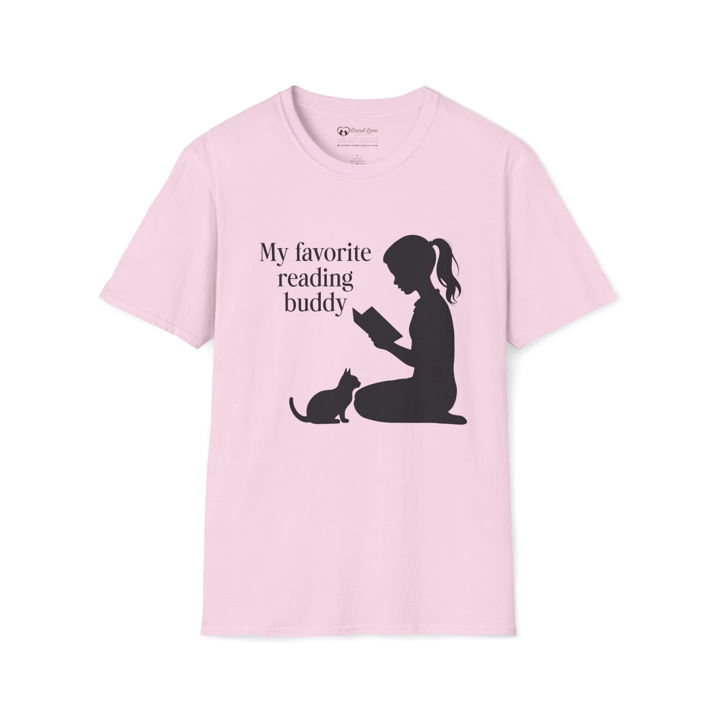 My Favorite Reading Buddy Cat T-Shirt