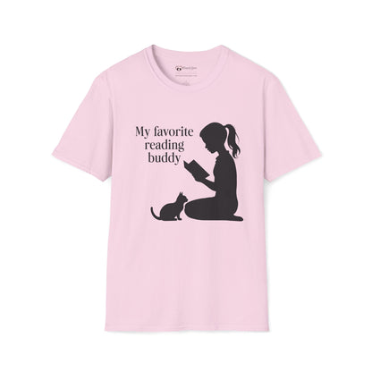 My Favorite Reading Buddy Cat T-Shirt