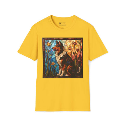 Stained Glass Collie T-Shirt