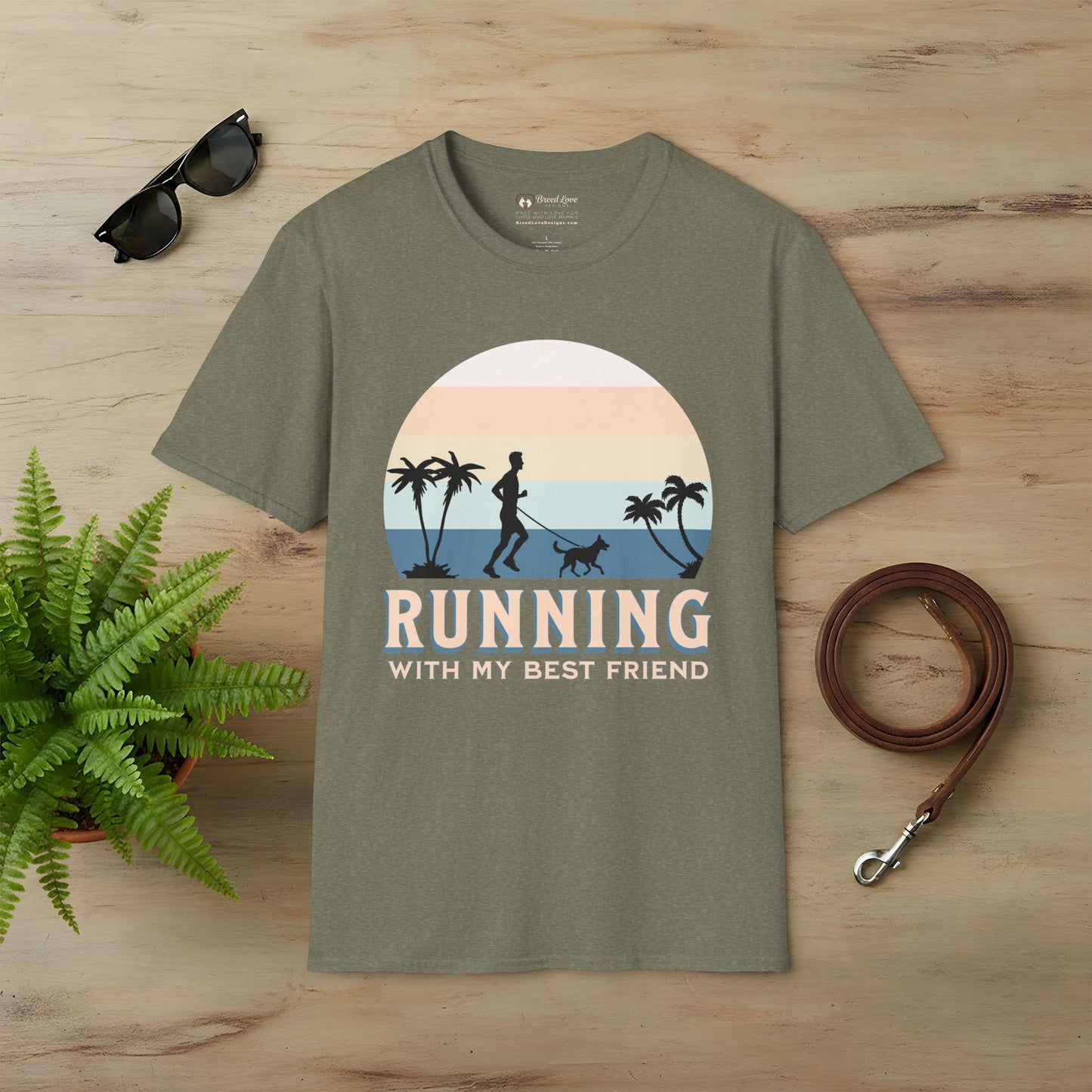 Running With My Best Friend - Male T-Shirt