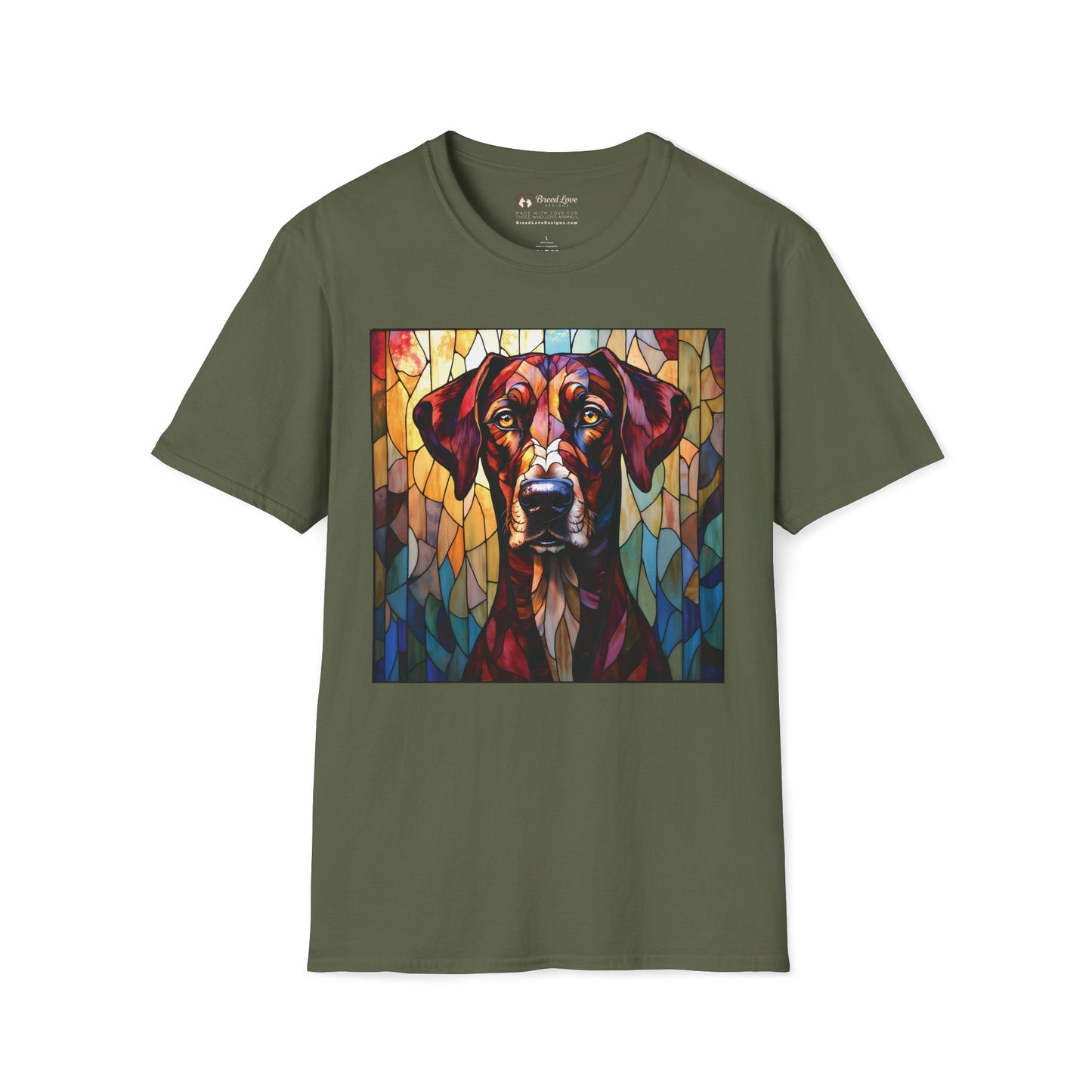 Stained Glass Great Dane T-Shirt