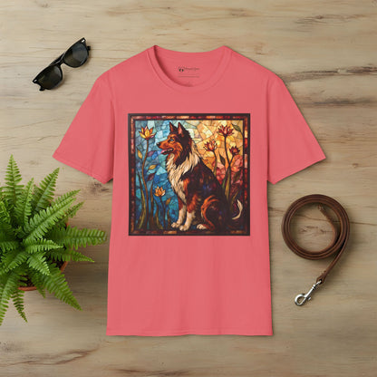 Stained Glass Collie T-Shirt