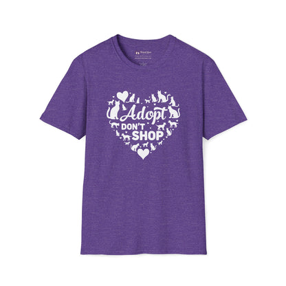 Adopt Don't Shop Cat Heart T-Shirt