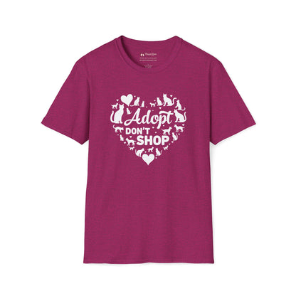 Adopt Don't Shop Cat Heart T-Shirt