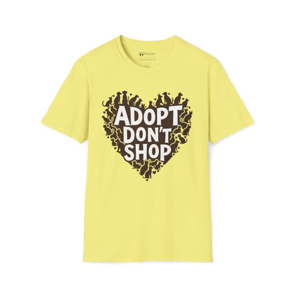 Adopt Don't Shop Dogs and Cats Heart T-Shirt