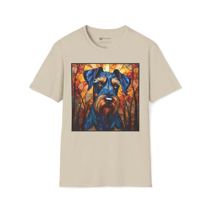 Stained Glass Schnauzer T-Shirt