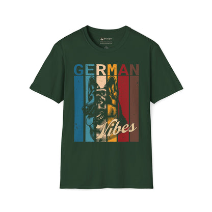 Retro German Shepherd Vibes T-Shirt
