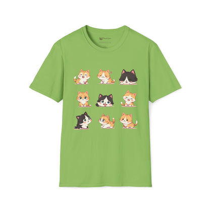 Cute Kitten Grid T-Shirt