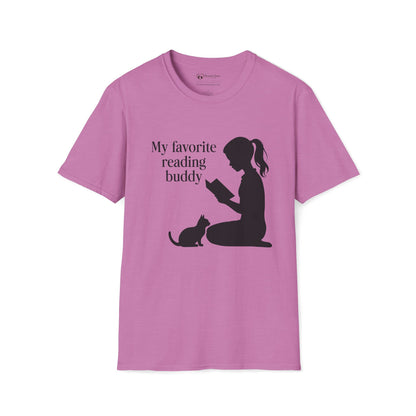 My Favorite Reading Buddy Cat T-Shirt
