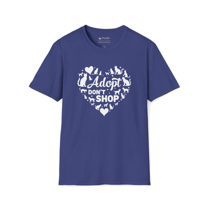 Adopt Don't Shop Cat Heart T-Shirt