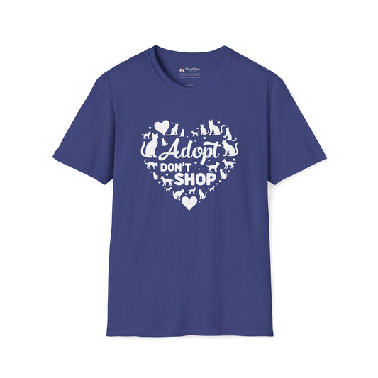 Adopt Don't Shop Cat Heart T-Shirt