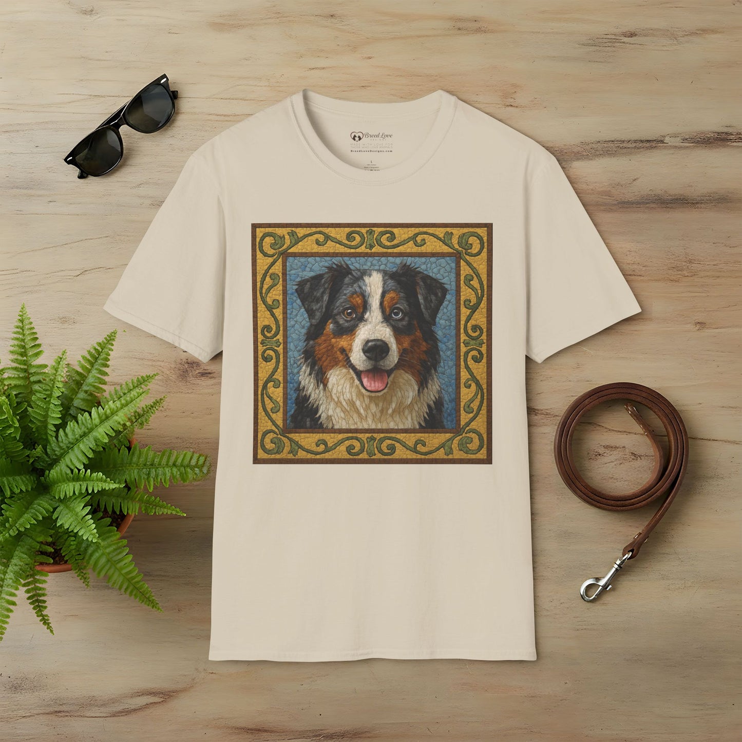 Australian Shepherd Mosaic T-Shirt