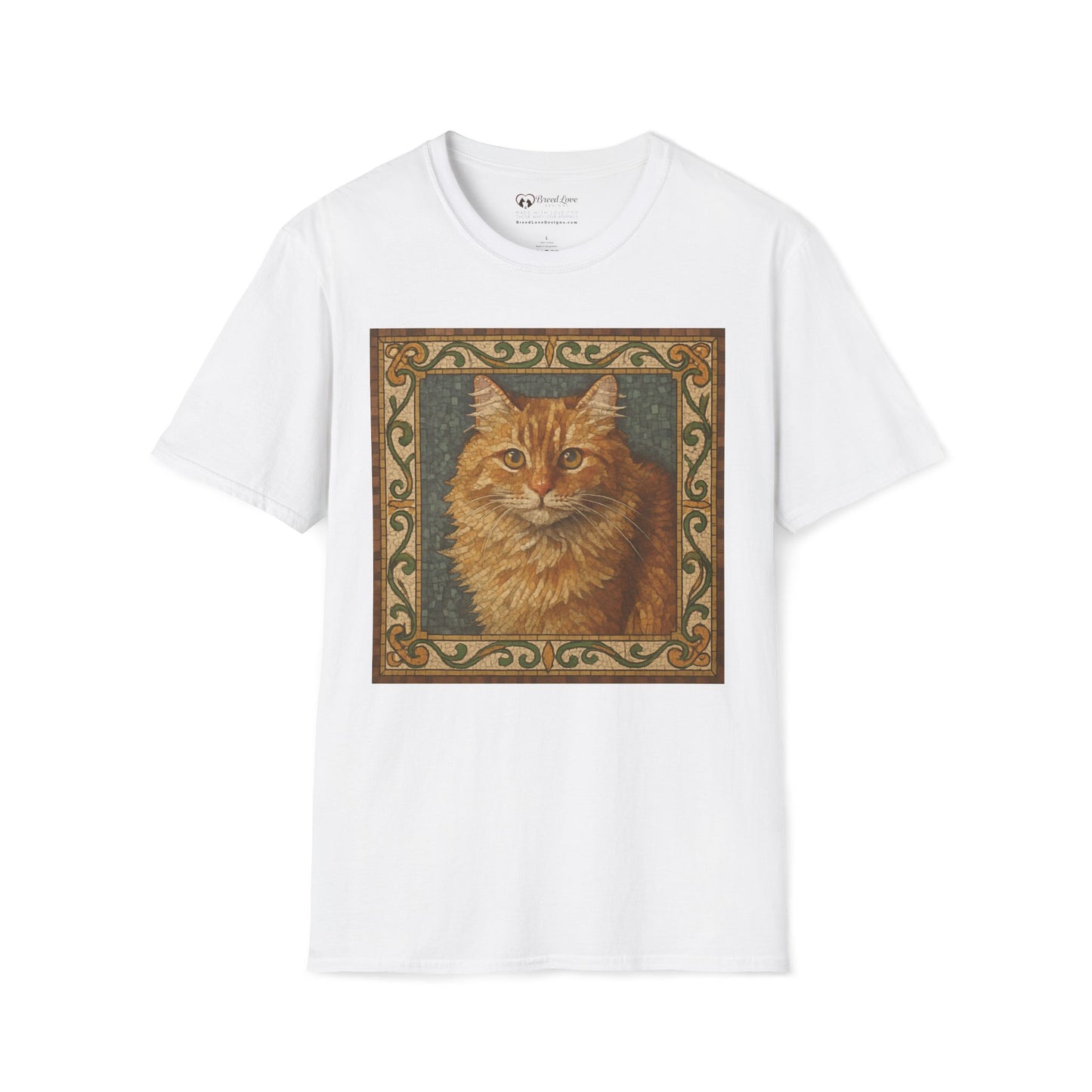 Orange House Cat Mosaic T-Shirt