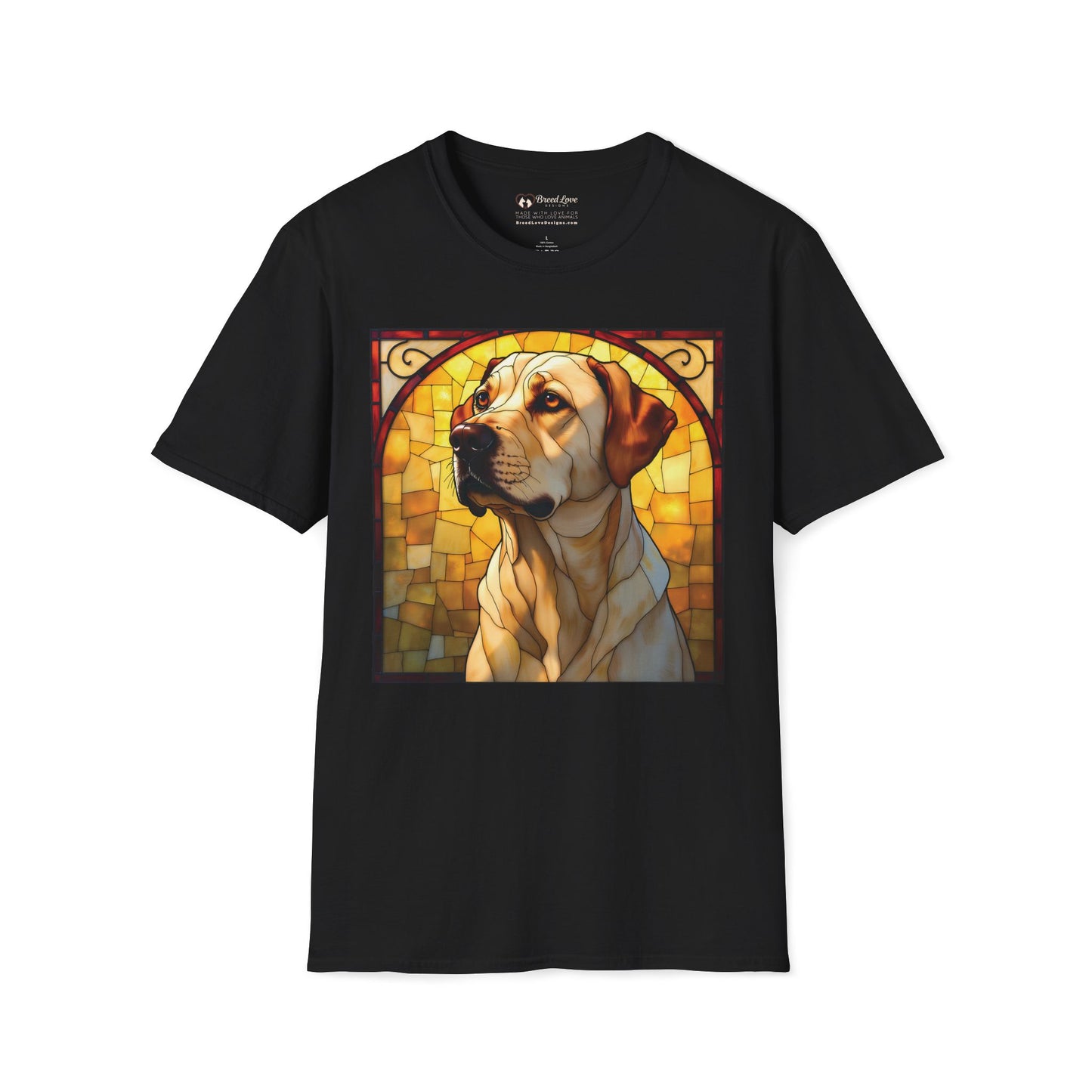 Stained Glass Yellow Lab T-Shirt