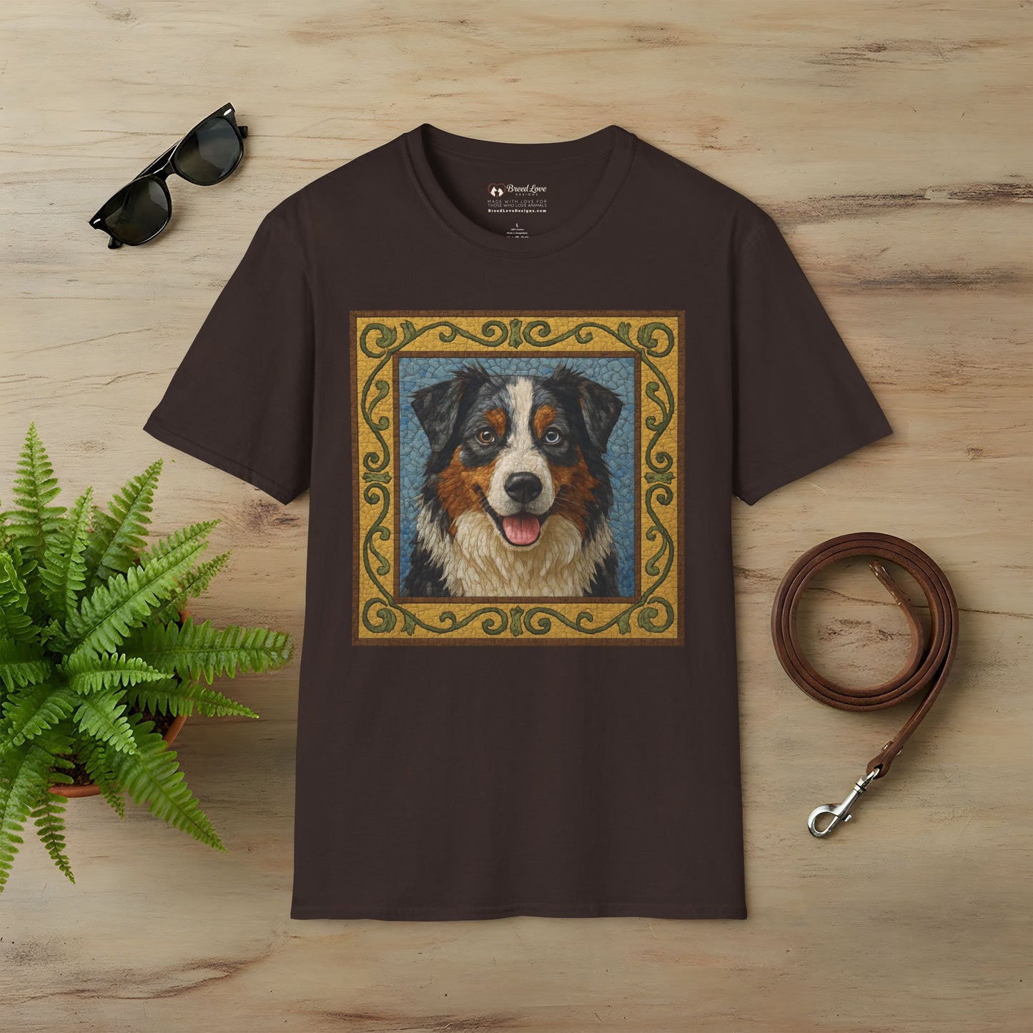 Australian Shepherd Mosaic T-Shirt