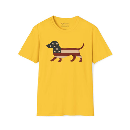 American Flag Dachshund T-Shirt