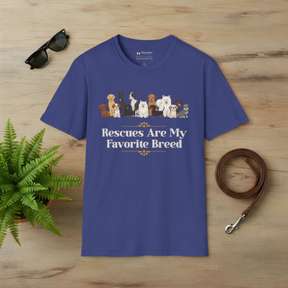 Rescues Are My Favorite Breed T-Shirt