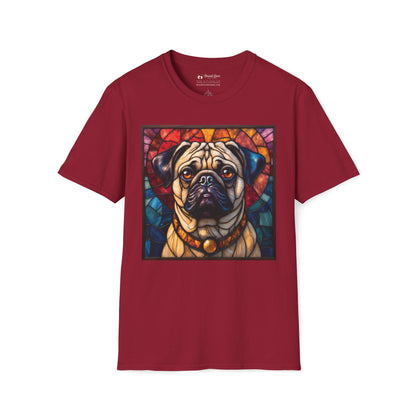 Stained Glass Pug T-Shirt