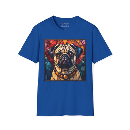 Stained Glass Pug T-Shirt