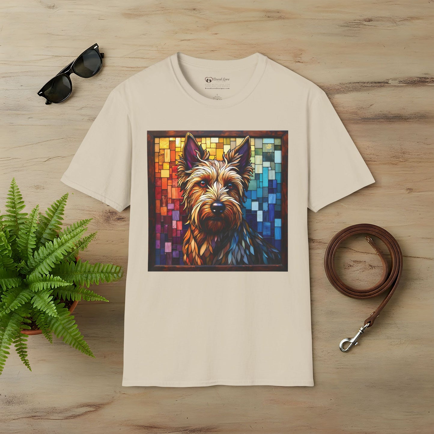 Stained Glass Terrier T-Shirt