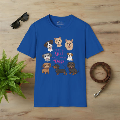Just a Girl Who Loves Dogs T-Shirt