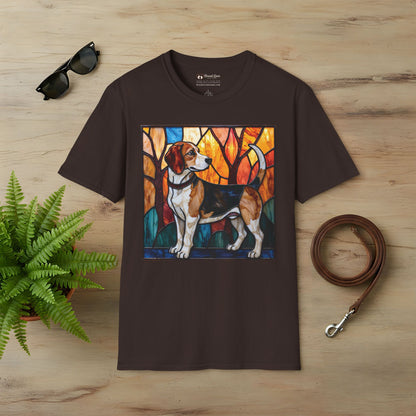 Stained Glass Beagle T-Shirt