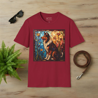Stained Glass Collie T-Shirt