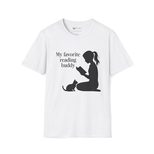My Favorite Reading Buddy Cat T-Shirt