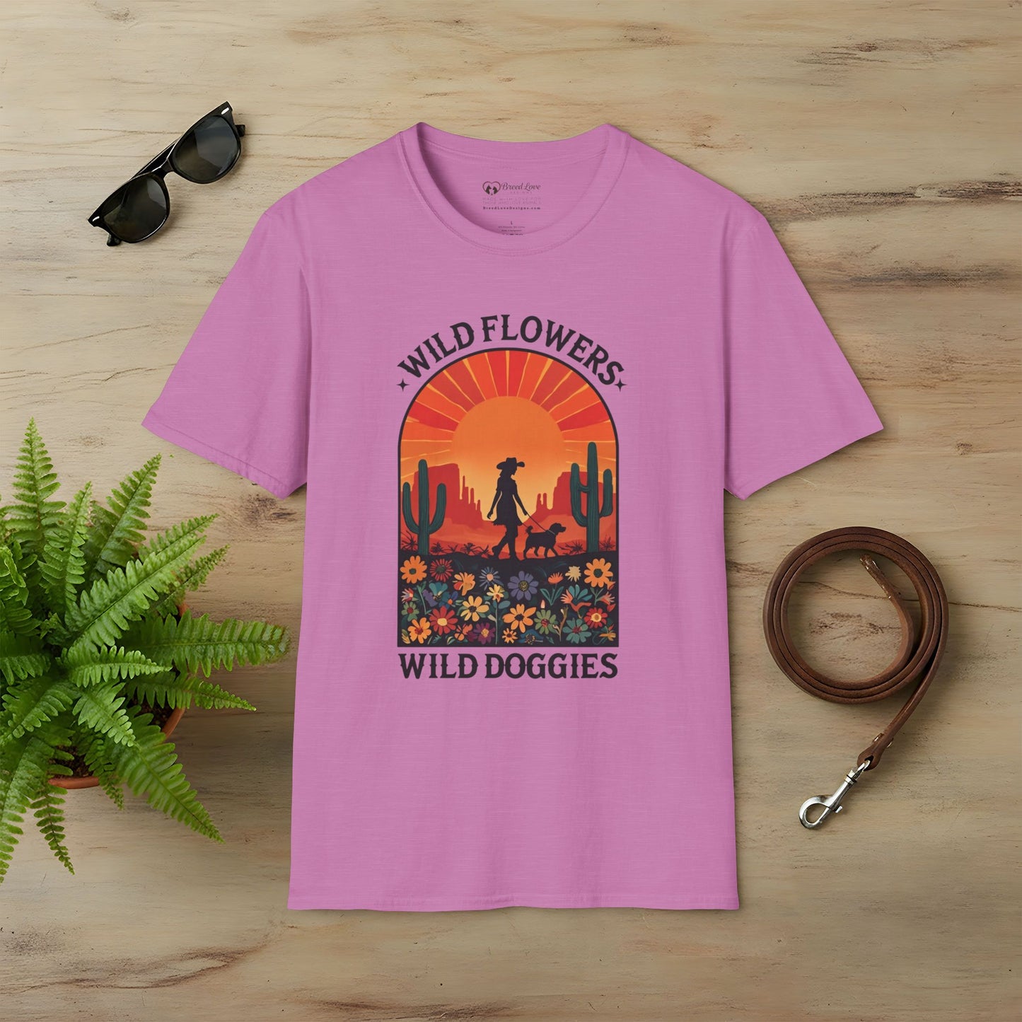 Wild Flowers Wild Doggies T-Shirt