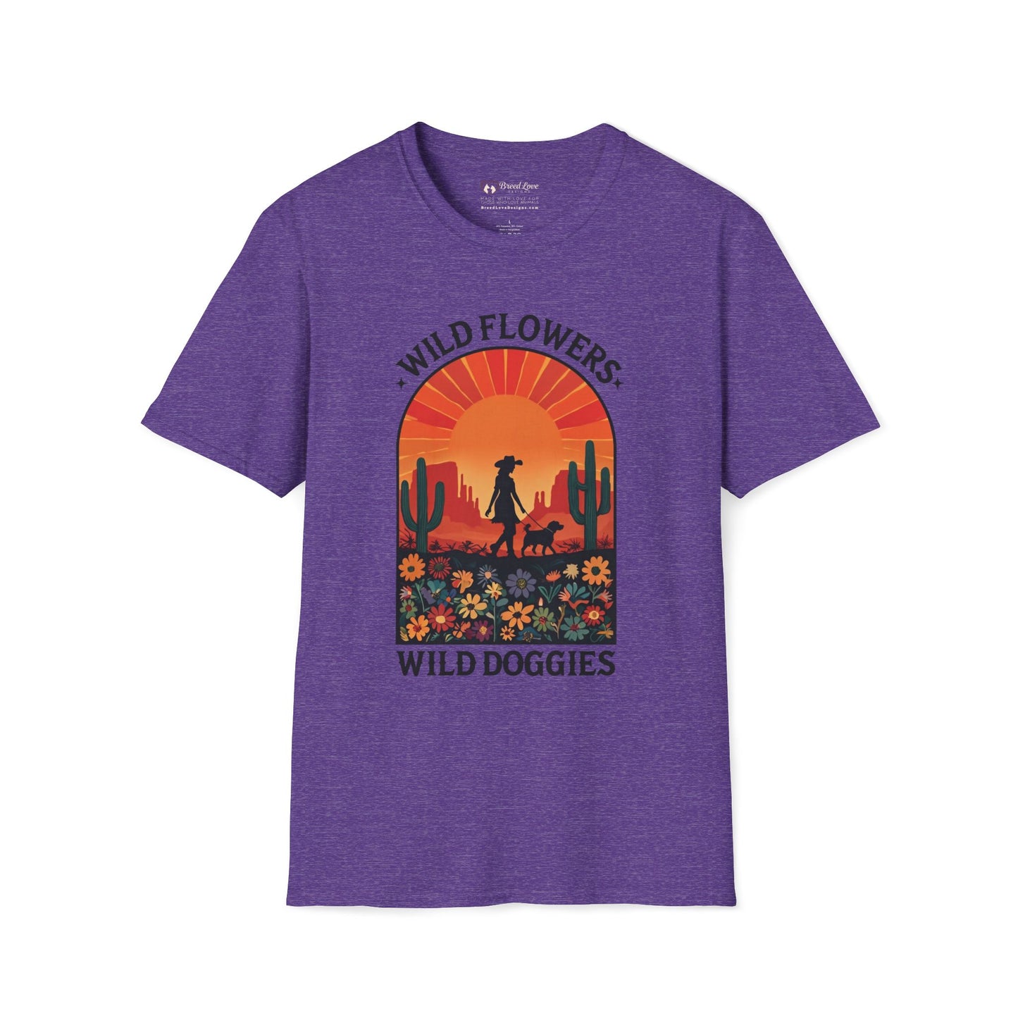 Wild Flowers Wild Doggies T-Shirt