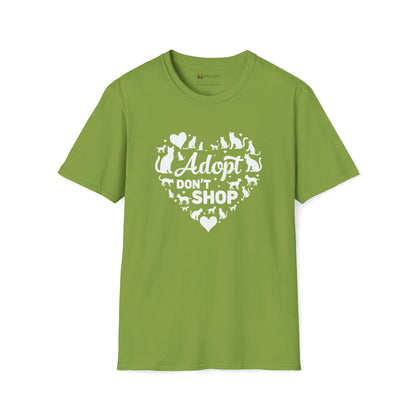 Adopt Don't Shop Cat Heart T-Shirt