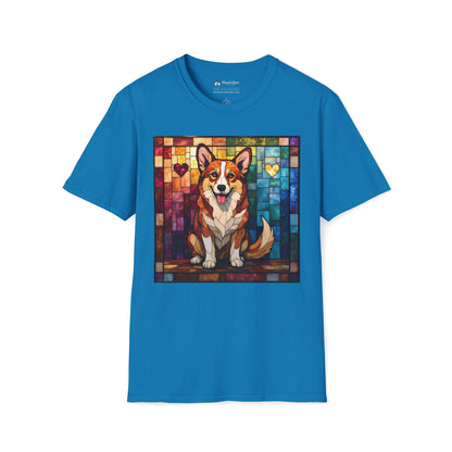 Stained Glass Corgi T-Shirt