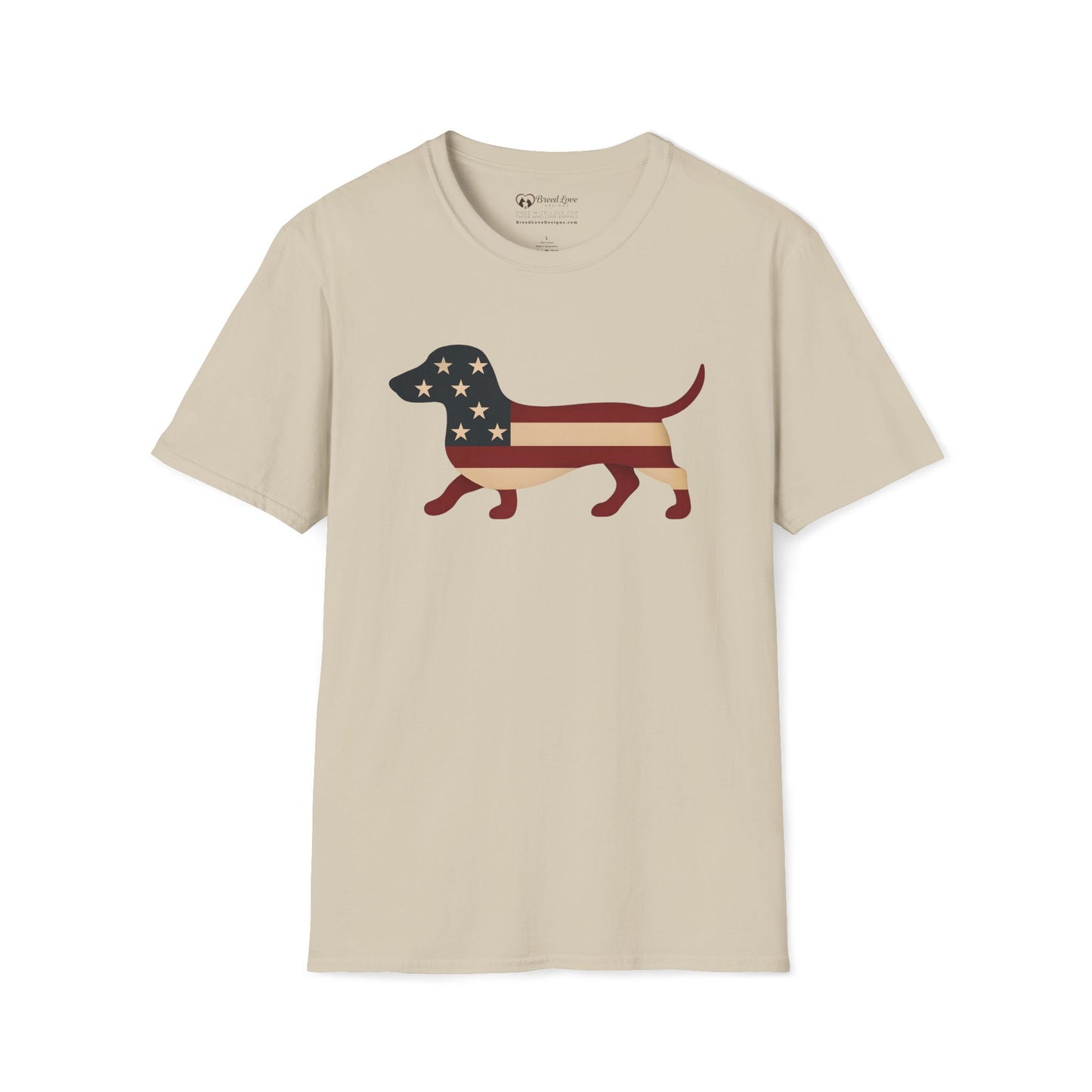 American Flag Dachshund T-Shirt