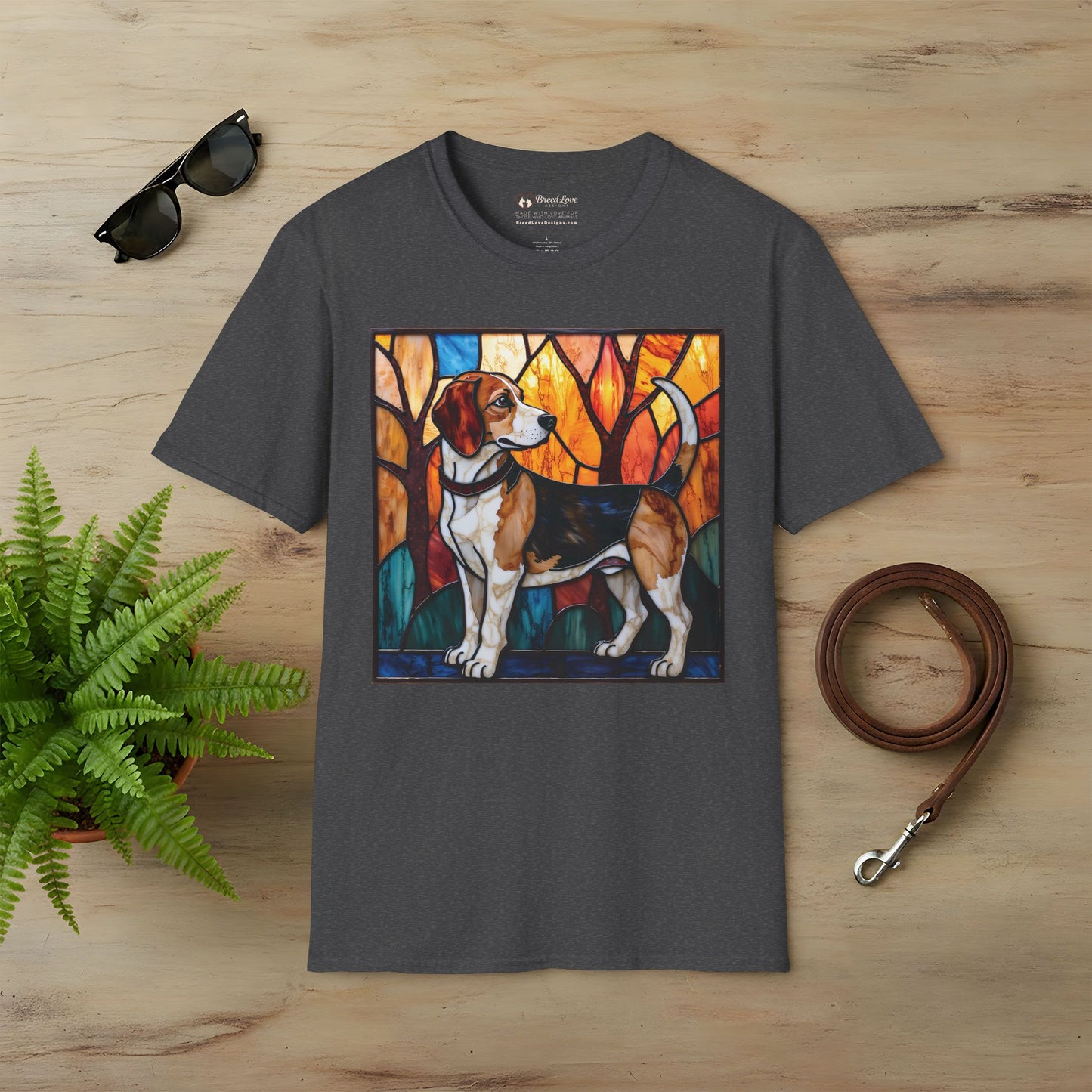 Stained Glass Beagle T-Shirt
