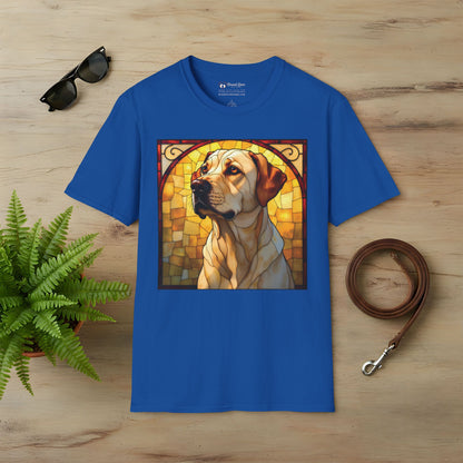 Stained Glass Yellow Lab T-Shirt